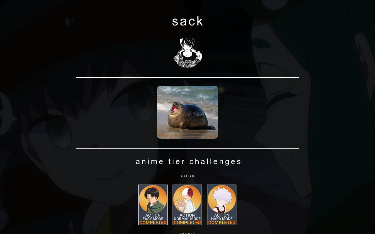Carrd profile picture for @sack